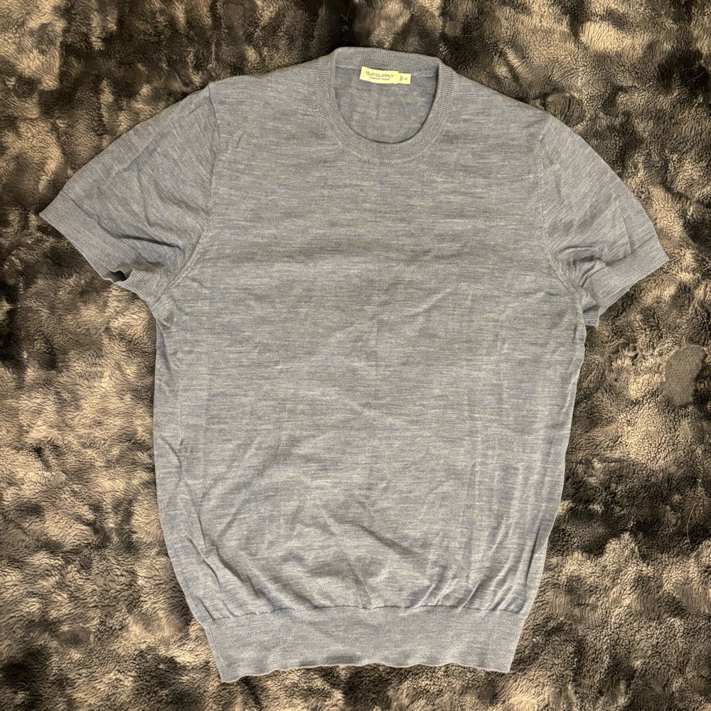 SuitSupply Blue Sweater Tee